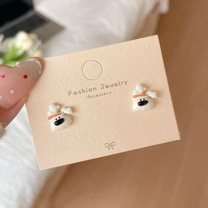 Wholesale Cartoon cute earrings with silver needles, niche and exquisite personalized earrings