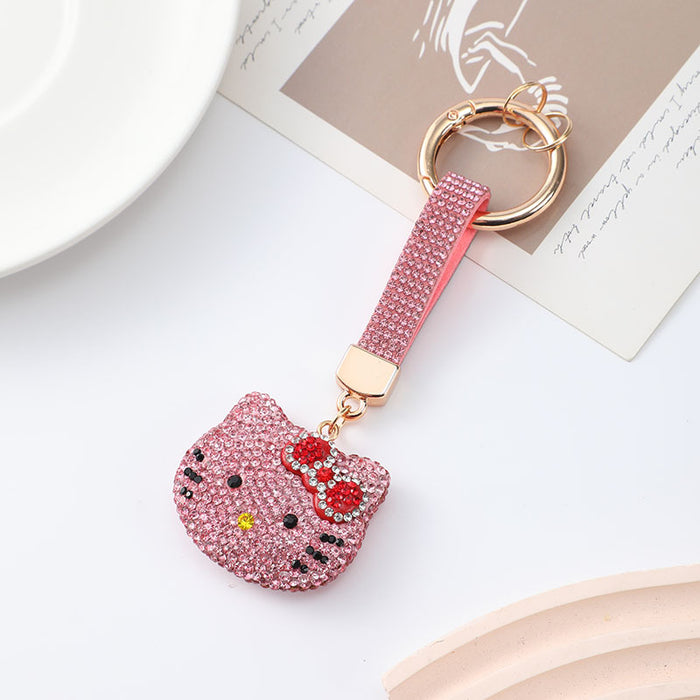 Wholesale Stylish and cute cartoon cat car keychain