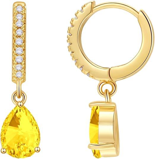 Wholesale Earrings with simple zircon water droplet earrings and micro inlaid zircon earrings