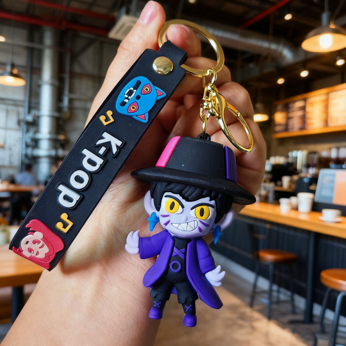 Wholesale K-POP Cute Cartoon Doll Silicone Keychain