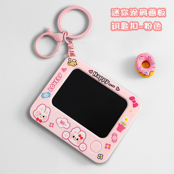 Wholesale Key chain drawing board pendant key ring doll wholesale pendant key chain