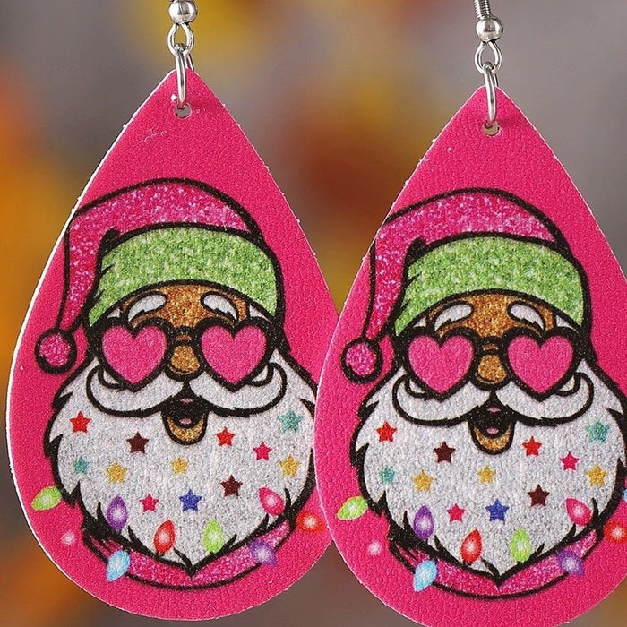 Wholesale Christmas Cartoon 2D Acrylic Drop Earrings - Trendy Party Jewelry Accessory MOQ≥2