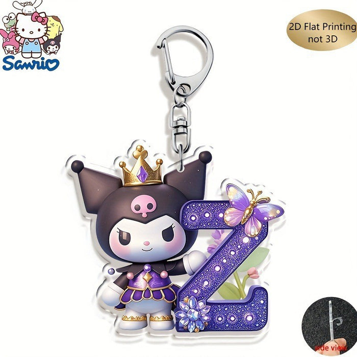 Wholesale Acrylic 26 Letter Alphabet Keychain Set Cute Cartoon Design MOQ≥2