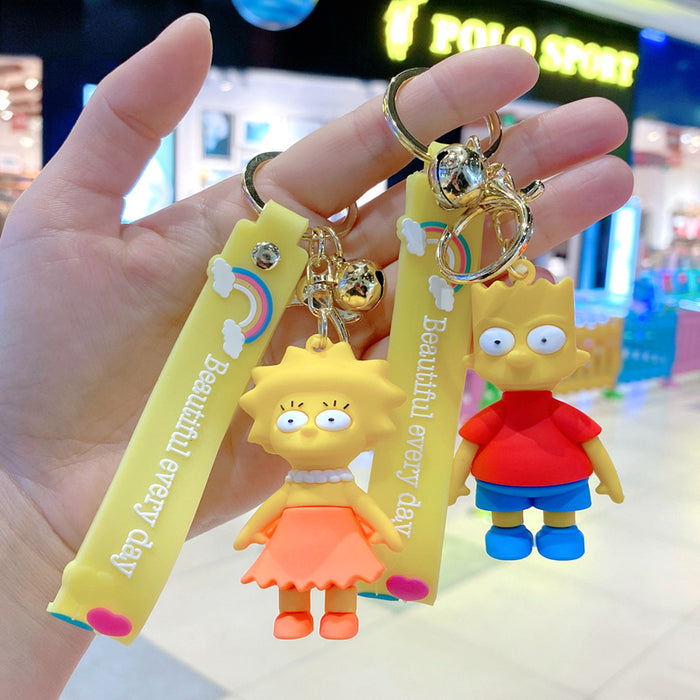 Wholesale Cartoon pvc Keychain Creative Car Keychain Cute Keychain