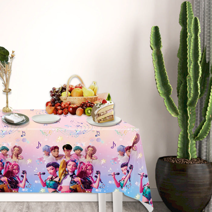 Wholesale KPOP Theme Birthday Party Decoration Supplies Scene Decoration Five Piece Set