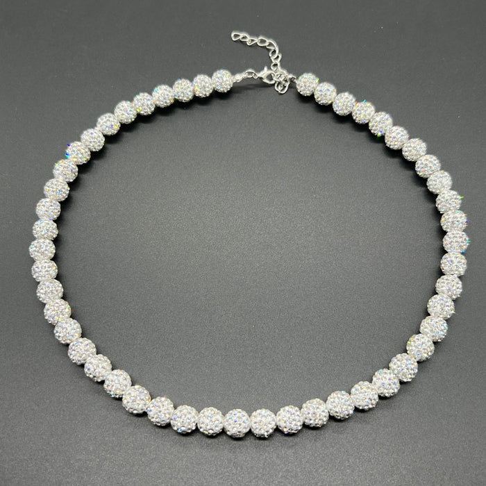 Wholesale Baseball necklace hip hop colorful diamond ball jewelry necklace