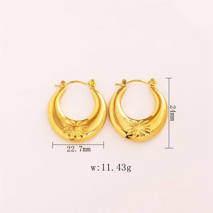 Wholesale Stainless Steel Geometric Earrings Earrings
