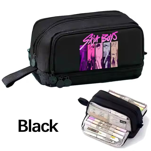 Wholesale Fashion Polyester Cartoon Pencil Case Multifunctional Stationery Pouch Cute School Bag