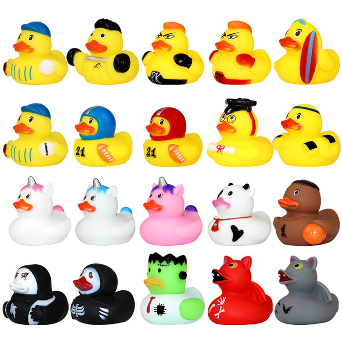 Wholesale Creative duck toy pinch sound baby bath toy