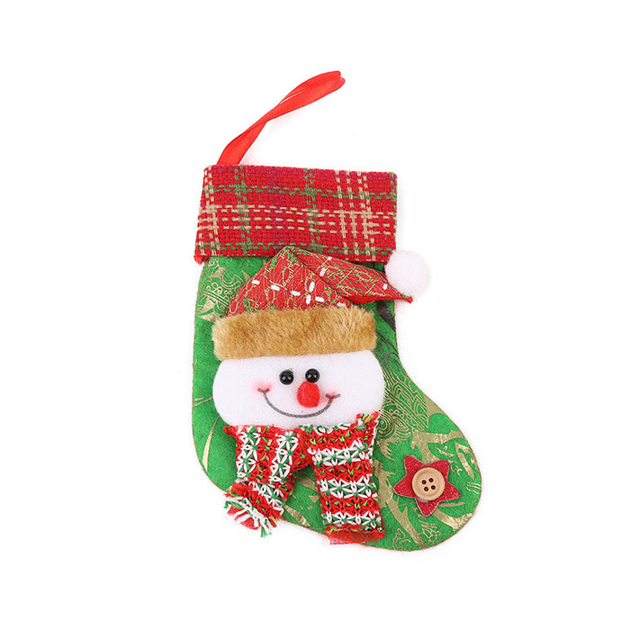Wholesale Christmas Decorative Socks Cartoon  Socks Pendants Christmas Tree Ornaments