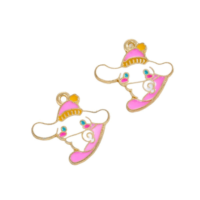 Wholesale 20 pcs Cute Cartoon DIY Alloy Oil Droplets Pendant Accessories