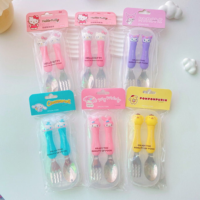 Wholesale Cartoon Stainless Steel Forks and Spoons Cutlery Set JDC-SN-CXR004