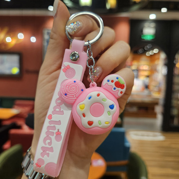 Wholesale  keychain pvc car key chain cute bag pendant ornaments