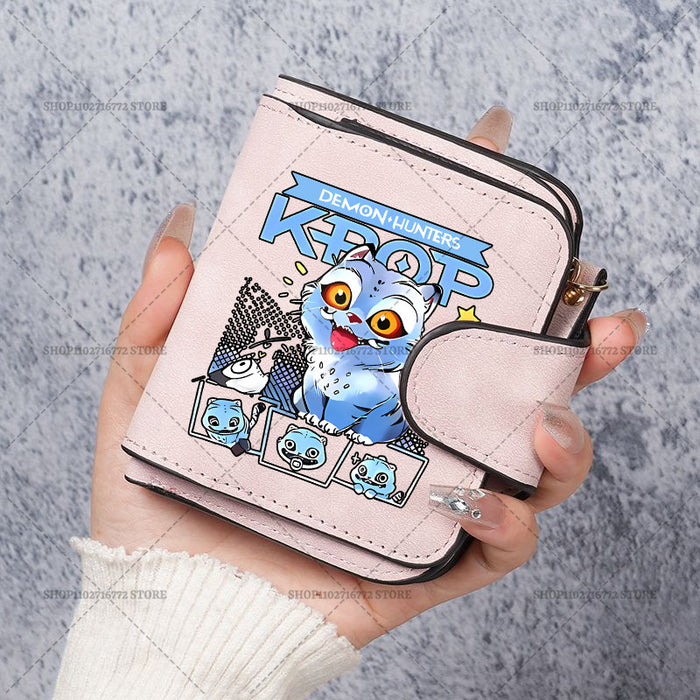 Wholesale Cute Devil Hunter PU Wallet For Women Card Holder Coin Purse Youth Campus Fashion Accessory