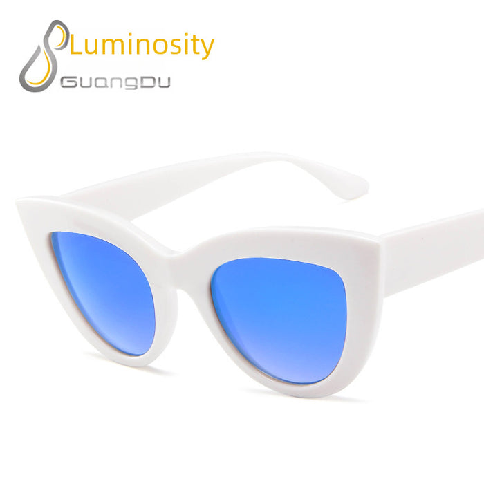 Wholesale New retro cat eye sunglasses, trendy personalized sunglasses, fashionable sunglasses