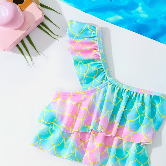 Wholesale Split swimsuit double layered swimsuit two-piece set