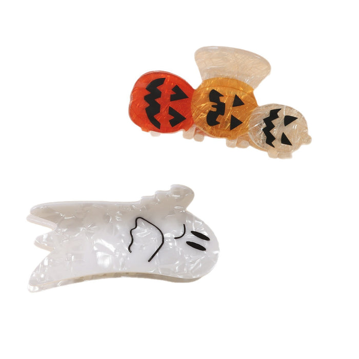 Wholesale Pumpkin Skull Shark Hair Clip PVC Creative Hair Accessory For Haunted House Party