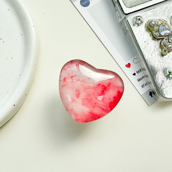 Wholesale Glass Heart-Shaped Phone Airbag Stand