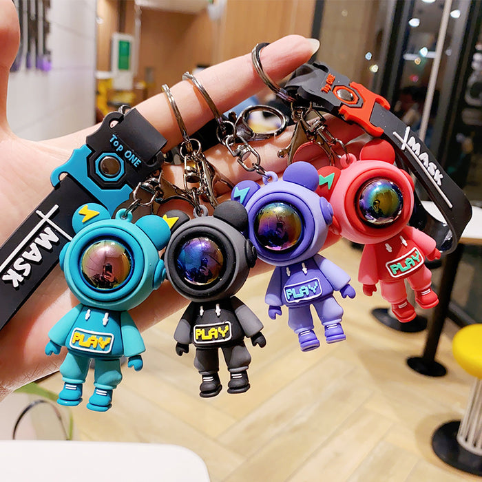 Wholesale Cute Cartoon Astronaut Couple Keychain JDC-KC-TTY001