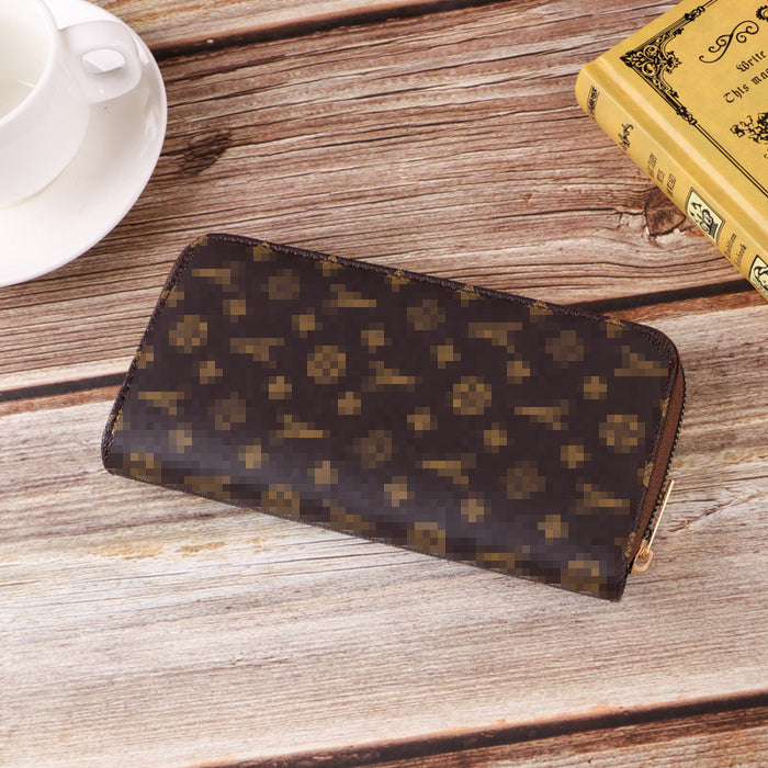 Wholesale Multi -card Slot Retro Ancient Zipper Wallet JDC-WT-Enfa004