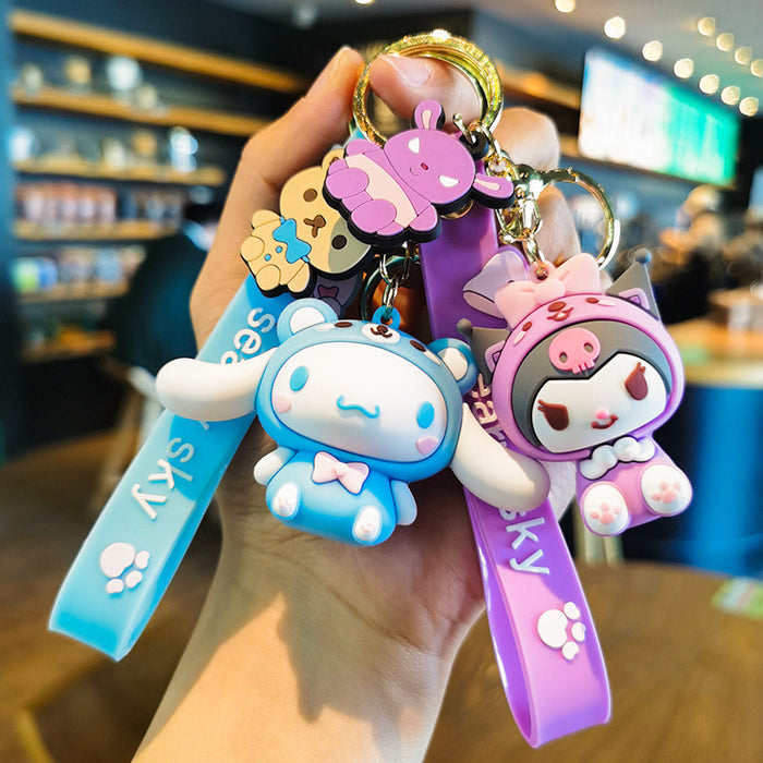 Wholesale Cartoon Doll Rubber Keychain JDC-KC-Tingm017