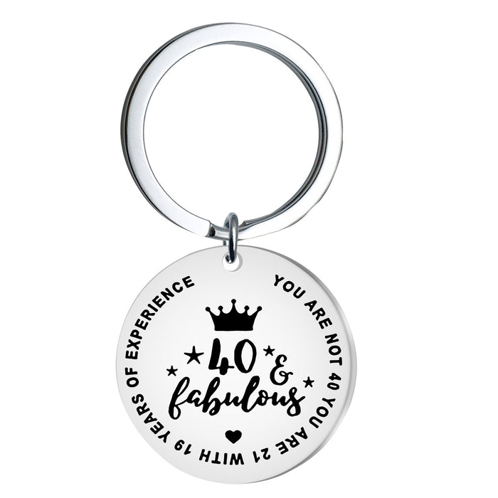 Wholesale Stainless steel keychain engraved gift