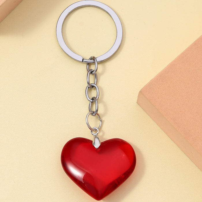 Wholesale 3D Glass Love Keychain JDC-KC-RongRui061