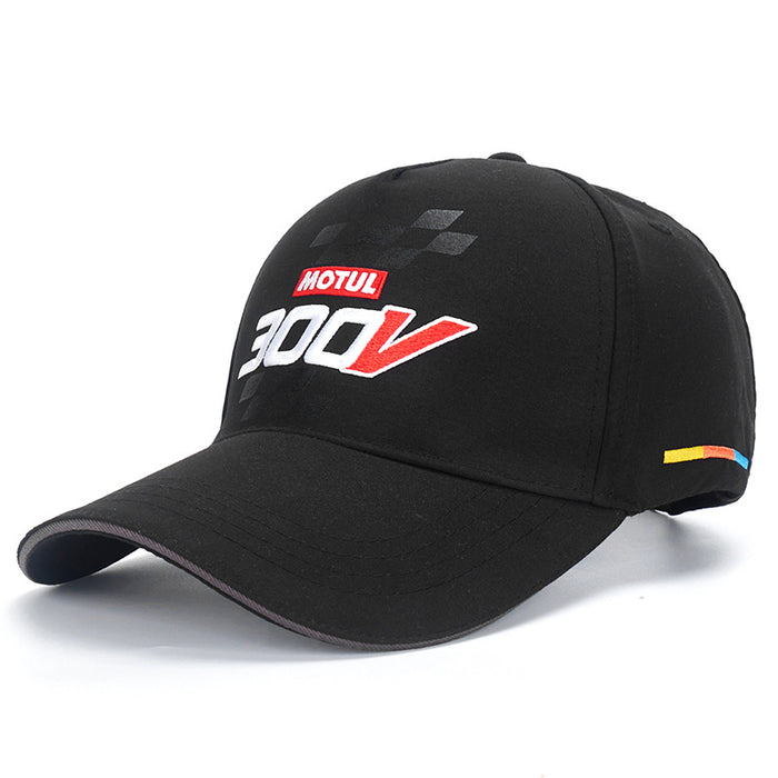 Wholesale Outdoor motorcycle three-dimensional embroidery fashionable popular hat baseball cap printed duckbill cap sun hat