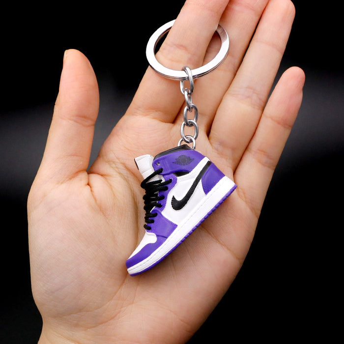 Wholesale PVC Mini Basketball Shoe Keychain JDC-KC-QLPing008