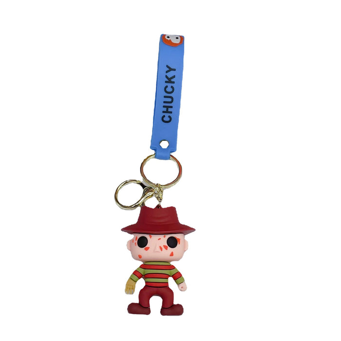 Wholesale Halloween cartoon doll silicone keychain JDC-KC-JuShu043