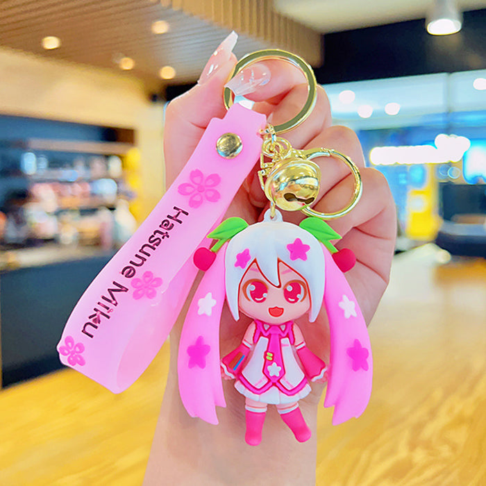 Wholesale Cartoon Twin Ponytail Beautiful Girl Keychain JDC-KC-YDao091