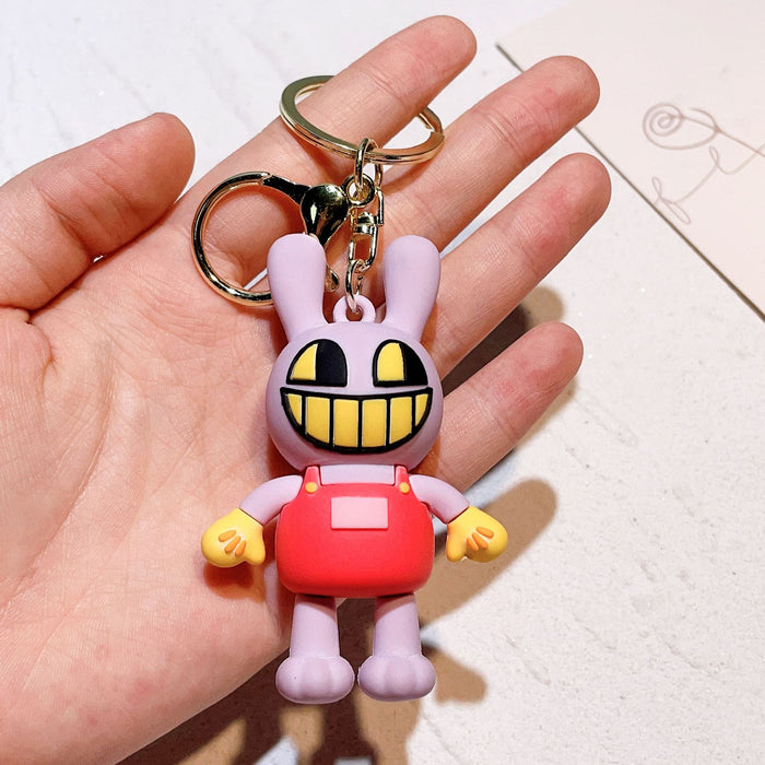 Wholesale Silicone Cartoon Doll Keychain JDC-KC-QiChao066