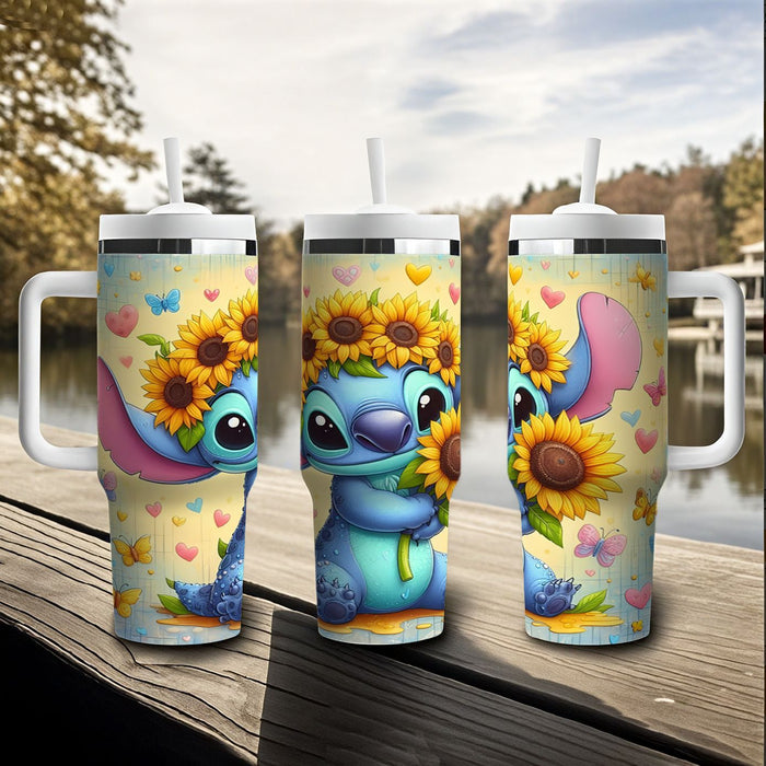 Wholesale Tumbler Cute Cartoon Pattern 40OZ Stainless Steel Car Ice Bullies Cup