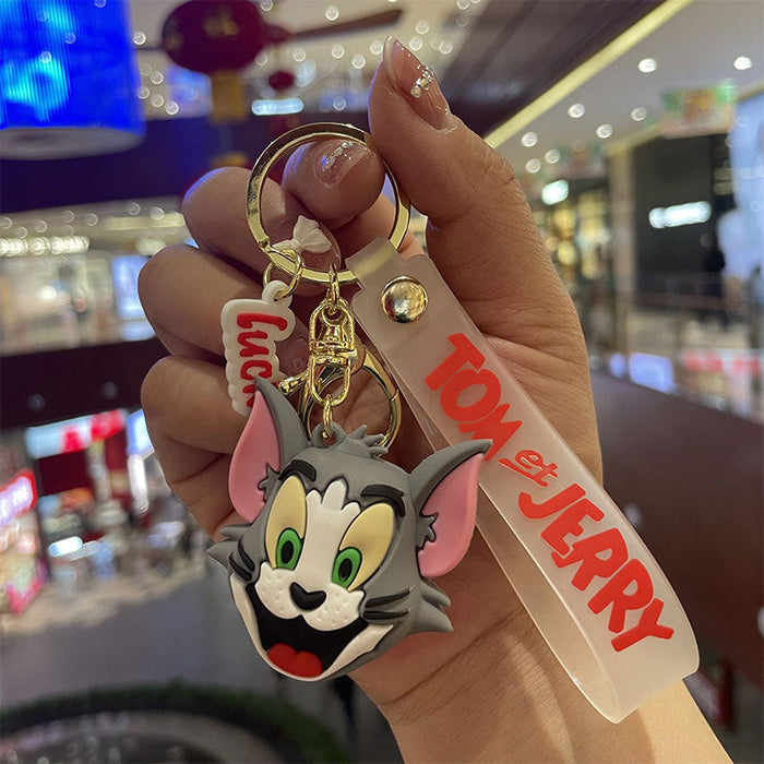 Wholesale Keychains PVC Hardware Cute Cartoon (M) JDC-KC-MiaoY044