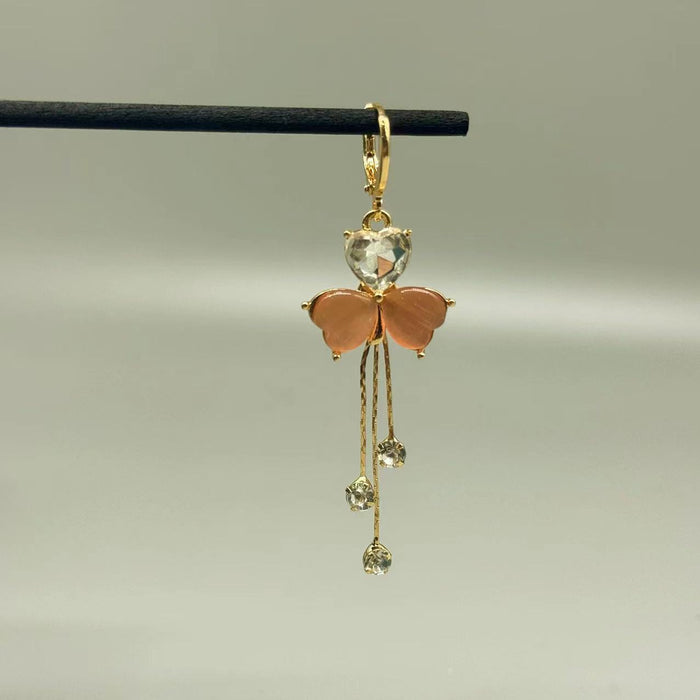 Wholesale Light luxury earrings, new niche design, high-end tassel earrings, elegant earrings