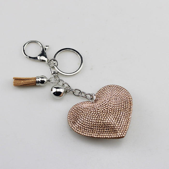 Wholesale Heart Shaped Rhinestone Keychain Fashion Accessory For Gift Boutique Resale