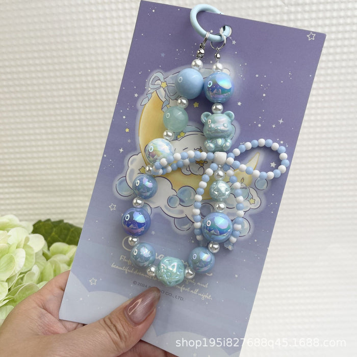 Wholesale Creative Cartoon Hand-painted Beads Mobile Phone Hanging Chain Bag Decorative Pendant DIY Accessories for Girlfriends