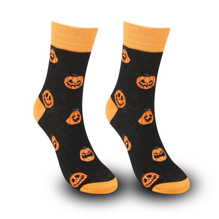 Wholesale Halloween large size Christmas pumpkin witch funny men' s long socks mid-tube casual socks women