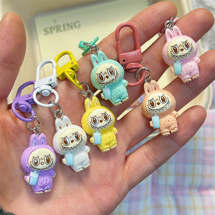 Wholesale Cute cartoon character-shaped colorful keychains