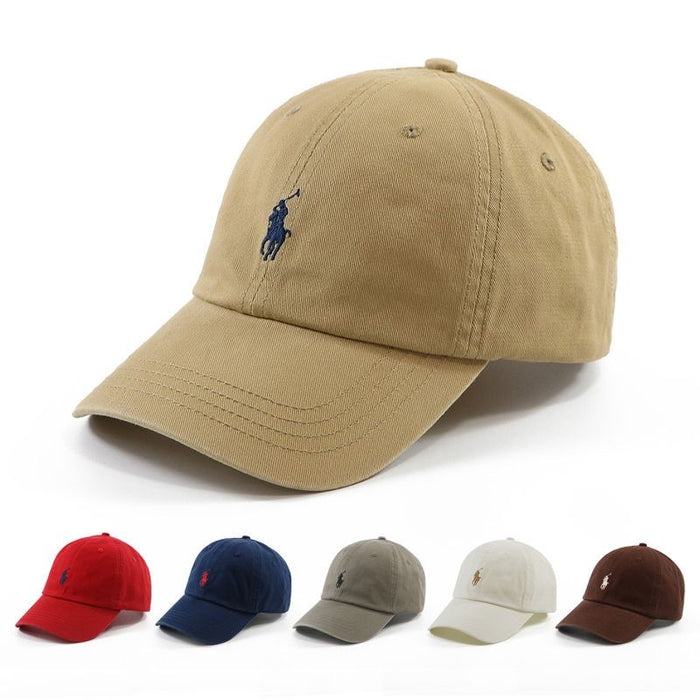 Wholesale Horse Embroidery Baseball Cap Pure Cotton Washed Cloth Unisex Sun Protection