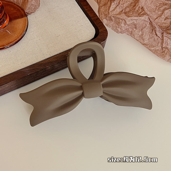 Wholesale Frosted Bow Clip Women's Hair Clip Large Hair Clip Shark Clip Headwear