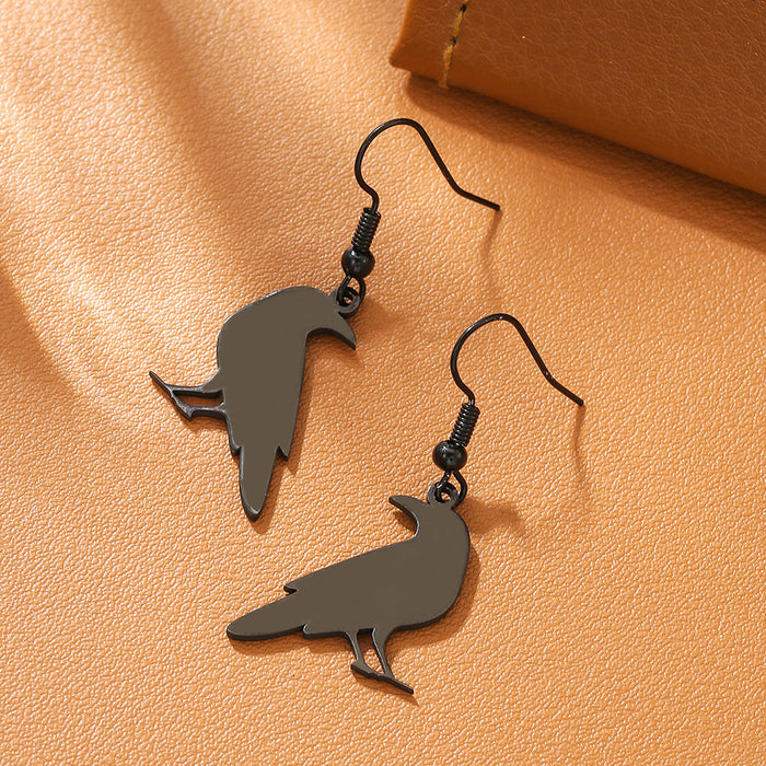 Wholesale Funny little devil mysterious skull titanium steel earrings personality stainless steel earrings