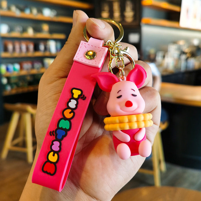 Wholesale Rubber Cartoon Doll Three-dimensional Keychain JDC-KC-Tingm121