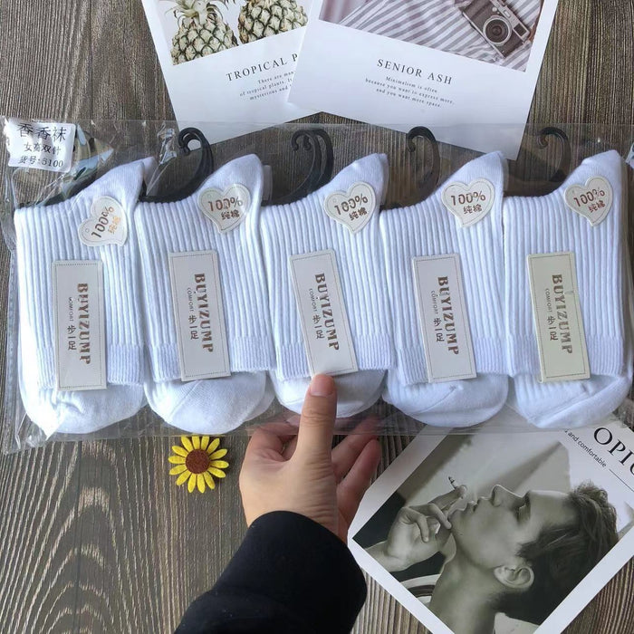 Wholesale Breathable socks, mid tube socks, sweat absorbing and odor proof cotton socks, fashionable long socks