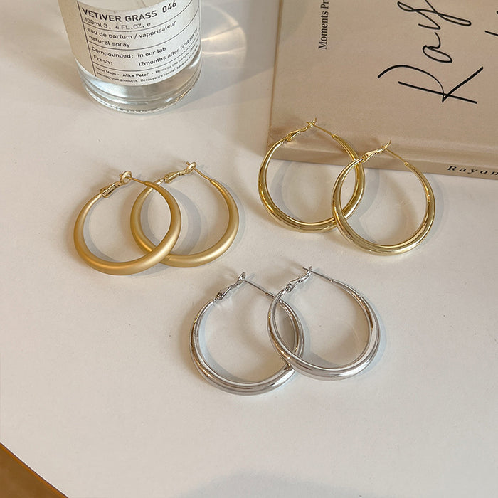 Wholesale Circular spiral ear clip, plain ring, high-end feel, no ear hole earrings, earrings, earrings, accessories