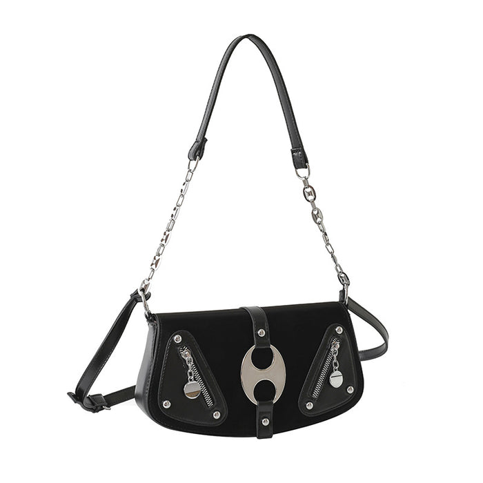 Wholesale Retro Dark Shoulder Bag JDC-SD-FangPu004