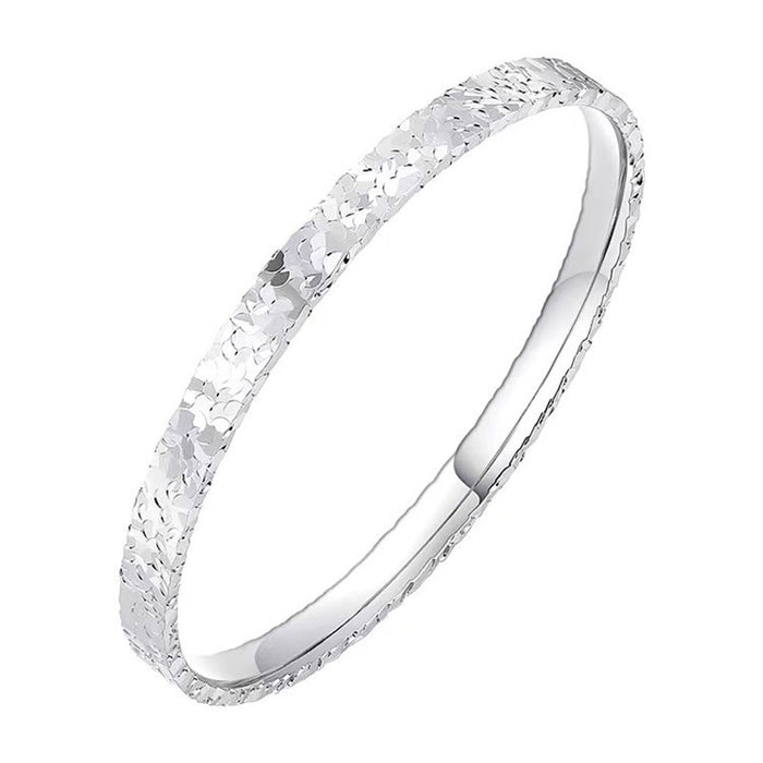 Wholesale Bracelet Women's Fashion Versatile Smooth Solid Silver Bracelet Bracelet Bracelet