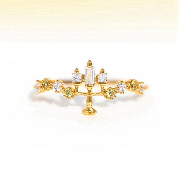 Wholesale Princess Ring Copper Zircon Gift Jewelry Accessory