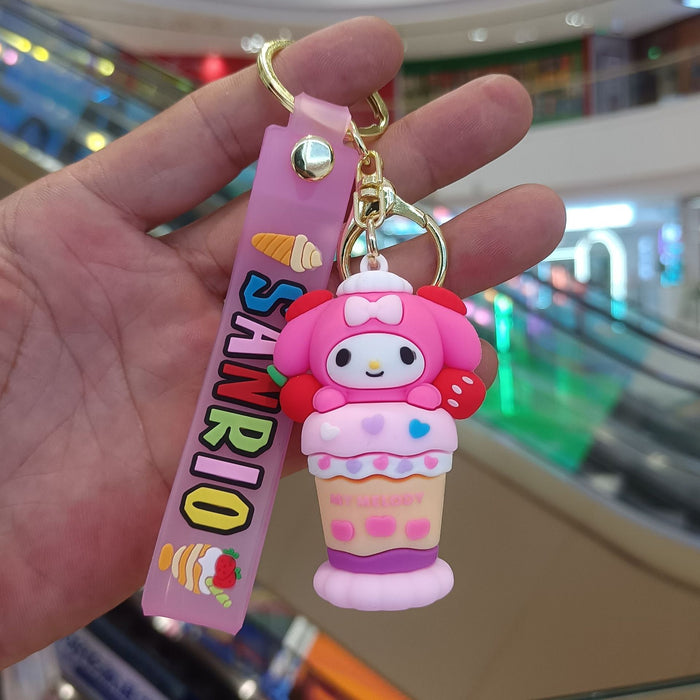 Wholesale Cartoon Silicone Anime Keychain JDC-KC-YiChang037