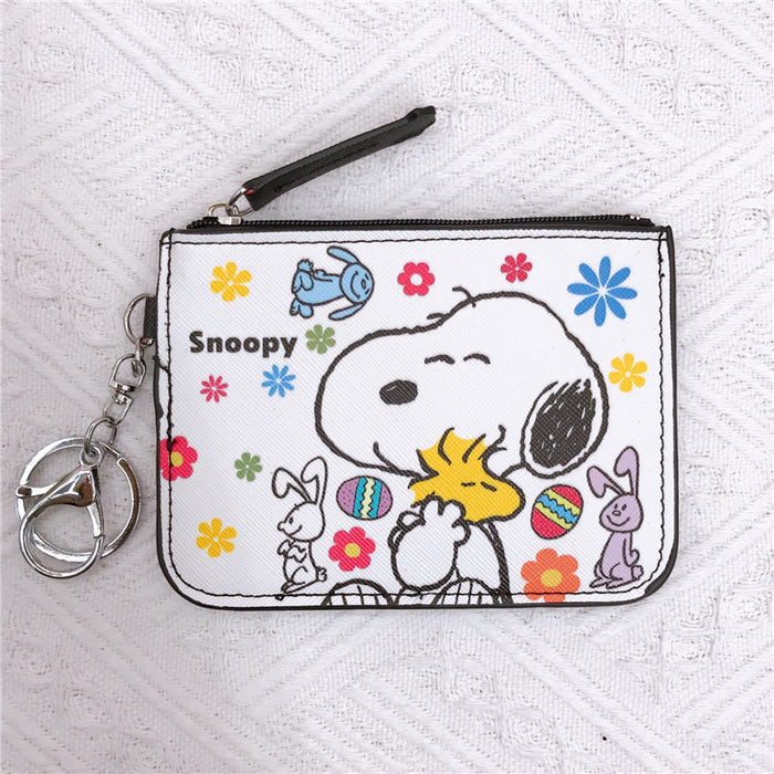 Wholesale PU Cartoon Printing with Key Ring Card Holder Coin Purse JDC-WT-YaLL020